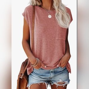 NWOT AIFER CAP SLEEVE TEE SHIRT, XL